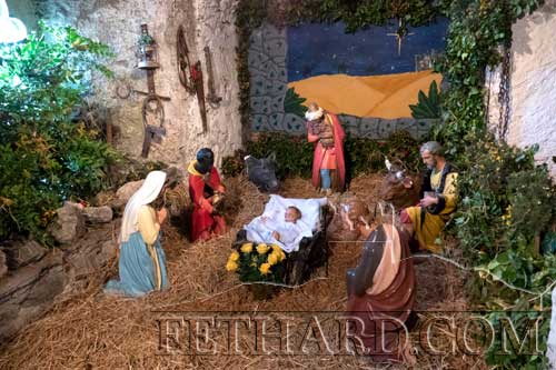 Fethard Augustinian Abbey Crib photographed at Christmas 2020