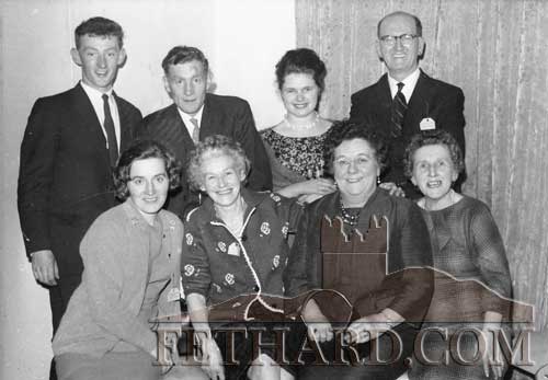 Pictured at a Fethard Dinner Dance in the Ormonde Hotel Clonmel back in the 1960s are Back L to R: Tommy Bulfin, Billy Lynch (Clonmel), La Walsh, Ned Maher. Front L to R: Mary Lynch (Clonmel), Dolly Bulfin, Veronica Bulfin and Nellie Maher. 