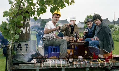 Fethard Festival Parade 1982 L to R: Jimmy Ryan, William Connolly, Mick Coen and Michael O'Riordan
