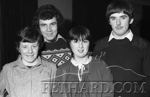 Photographed at Fethard GAA Dinner Dance in Cahir House Hotel on January 28, 1984, are L to R: Louise Breen, William Breen, Geraldine Lonergan and Francis Lonergan