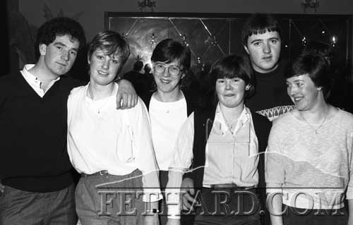 Photographed at Fethard GAA Dinner Dance in Cahir House Hotel on January 28, 1984, are L to R: Frank Donovan, Annette Sheehan, Anna Fogarty, ?, Benny Morrissey and Mary Kearney.

