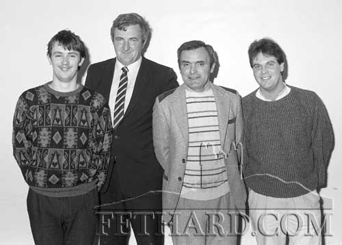 Fethard Festival Mayor of Fethard candidates May 1986  L to R: Francis Kearney, Mick Ahearn, Jimmy Ryan and  Paddy Trehy.