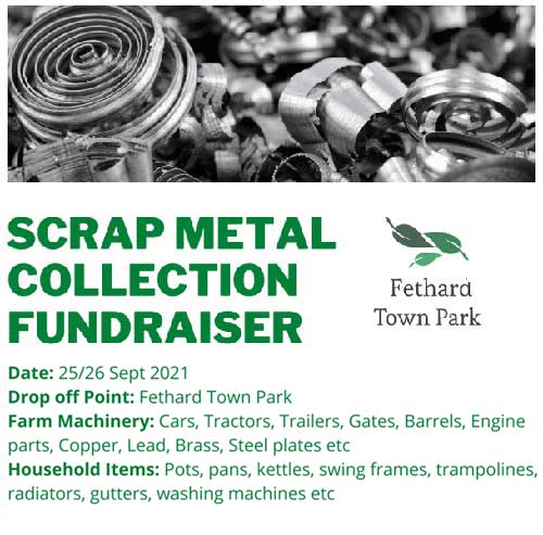 Put the date in your diary of September, Saturday 25 & Sunday 26, to clear out the shed, garden or yard and get rid of unwanted scrap. Drop off point is Fethard Town Park for all your domestic, farmyard and machinery scrap. No item too big or too small. For further information contact info@fethardtownpark.ie