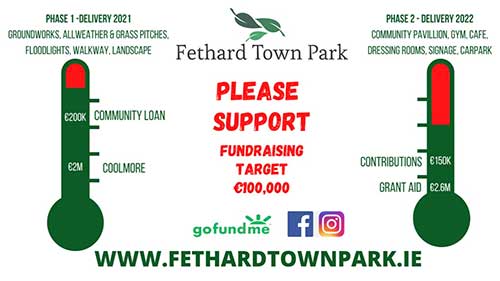 Thank you to everyone who has already responded to our fundraising call. We still have a long way to go so if you can support, please do. We have set an ambitious fundraising target of €100,000 and your support will ensure we can deliver this project on time and on budget in addition to helping enhance the health and wellbeing of the community in Fethard and wider region.