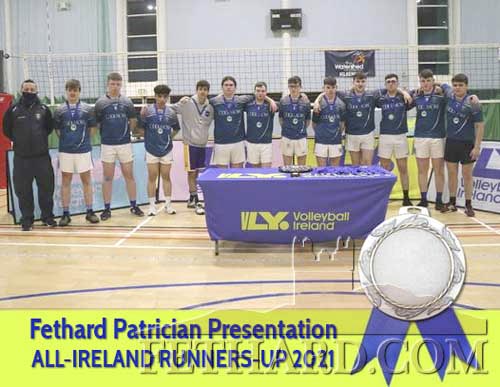 Fethard Patrician Presentation Senior Boys Volleyball Team All-Ireland Runners-up