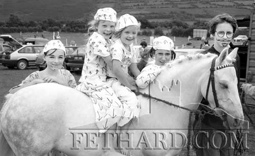 Fancy Dress Entry at Killusty Pony Show, July 11, 1987. Maybe you can identify some of the people in this photograph? If you can please let us know . . . Drop us an Email to: fethardnews@gmail.com