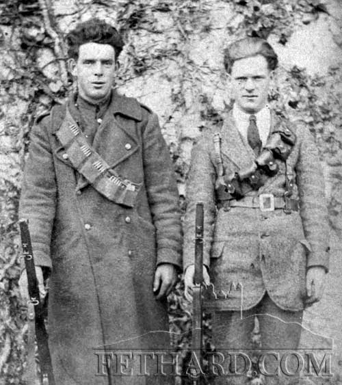 Two soldiers in uniform. (Irish Civil War) Any information welcome?