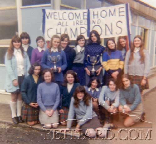 Welcome home All-Ireland Champions 1974 at the school. 