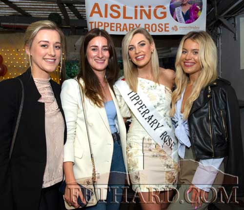 Tipperary Rose, Aisling O'Donovan, photographed with her friends L to R: Sarah Power, Roseanne Tobin, Aisling O'Donovan and Sophie Wells.