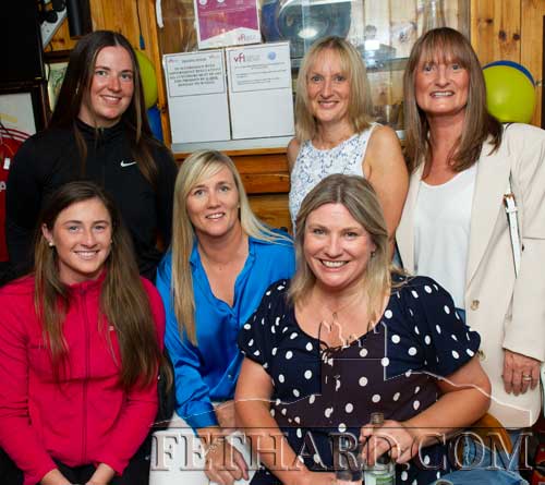 Photographed at the Butler's Bar presentation to local members of Tipperary's All-Ireland Minor Hurling squad are Back L to R: Katie Ryan, Anne Marie Moroney, Margaret Hogan. Front L to R: Lucy Spillane, Caroline Quinlan and Mary O'Mahoney.