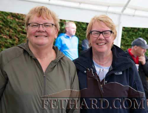 L to R: Josie Fitzgerald and her sister Kathleen Maher photographed at O'Donnell's field after the pilgrimage