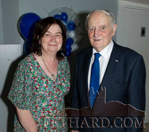 
Jimmy O'Shea photographed with his goddaughter Mary Aylward