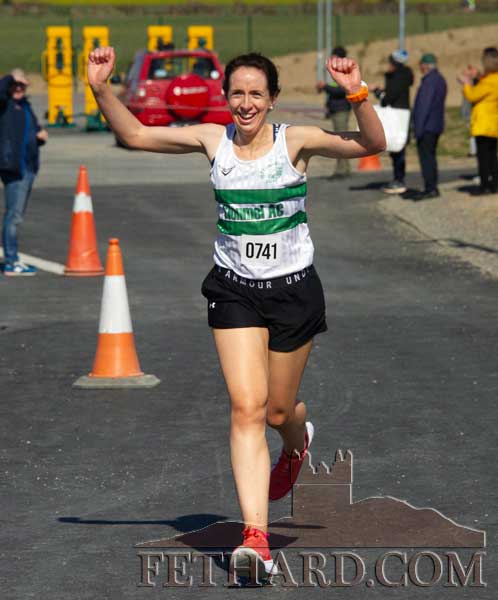 Aisling English (Clonmel AC) winning the ladies 3K County Novice Race held at Fethard Town Park on Sunday, April 3.