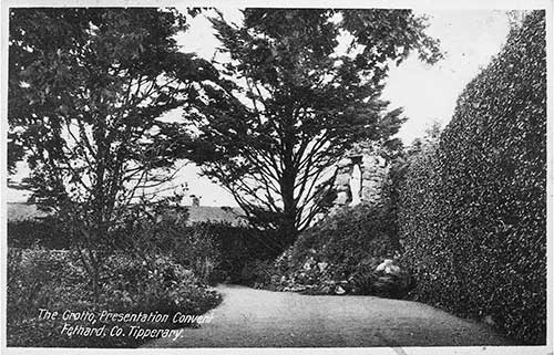 Postcard of The Grotto, Presentation Convent Garden, Fethard