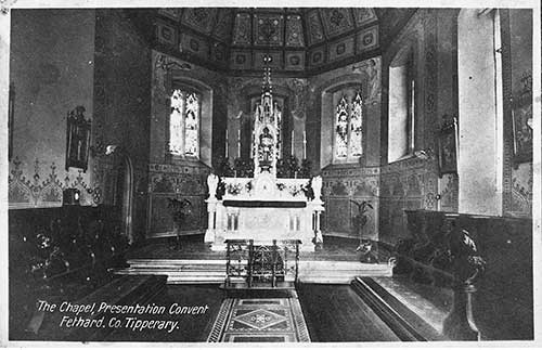 Postcard of Interior of The Chapel at Presentation Convent Fethard.