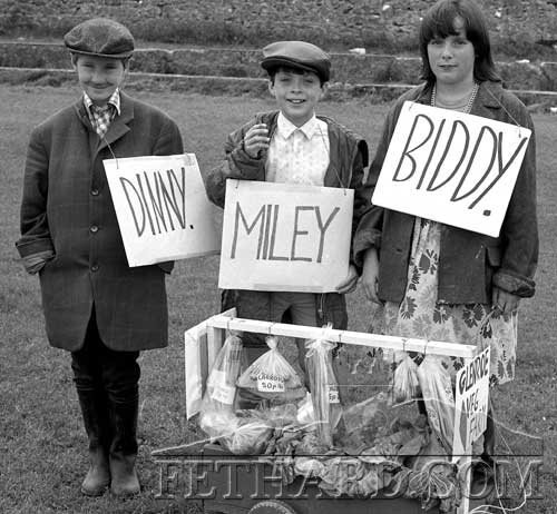 'Glenroe Veg Farm' entry in the Fethard Festival Fancy Dress Parade on Sunday, June 30, 1985, in the Barrack Field, in aid of the Abymill Theatre Building Fund 