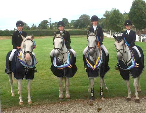 Congratulations to the Tipperary Hunt U14 team who were winners of the The Robbie Bailey Cup, at the Irish Pony Club Championship held in Gorey on Friday, July 29. The team are photographed L to R: Ruby Gunn (Cloneen), Harry Barton (Cloneen), Tara Moquet (Fethard) and Hazel Chillingford (Callan).