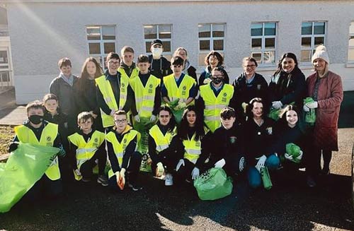 Well done to Patrician Presentation Second Year CSPE students who participated in the An Taisce National Spring Clean. They were supported by Third Year members of Green Schools. 
