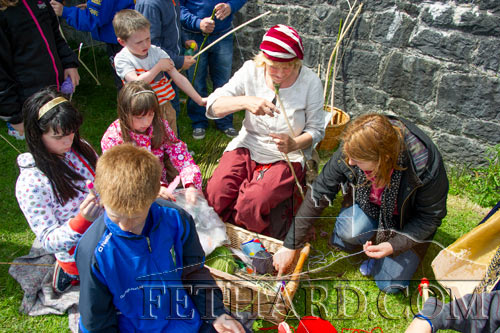 One of the children's craft workshops at Fethard Town Wall 