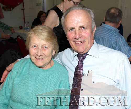 Enjoying Sunday night social dancing at Fethard Ballroom are L to R: Mary Ryan and Seamus Ryan.