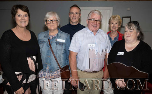 Members of Fethard & District Day Care Centre at the 'Welcome Event' for Ukrainians held in Fethard Ballroom on Wednesday, July 26 are L to R: Maireád McCormack, Mollie Standbridge, Jason Walsh (Coolmore), Liam Hayes, Fionnuala O'Sullivan and Geraldine Cahill.