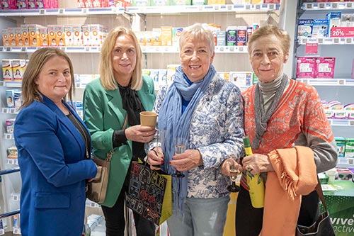 Photographed at the official opening of the renovated Dalton's Pharmacy in Fethard are L to R: Mairead Foley, Mary Hurley, Con Hurley and Kay Dalton (Mike Dalton's mother).
