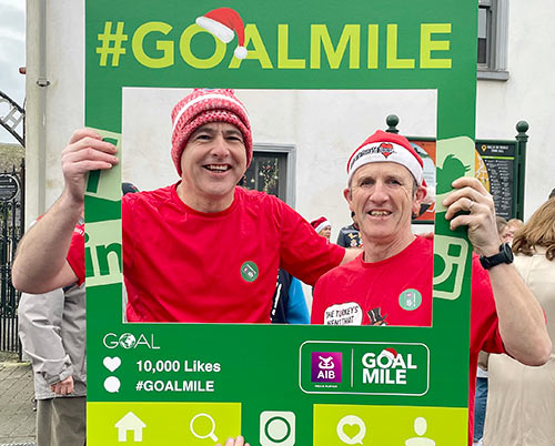 This year's annual 'Goal Mile', organised by Colm McGrath in Fethard, took place from The Square, Fethard, at 12 noon, on Christmas Day, where a large crowd turned up to take part.