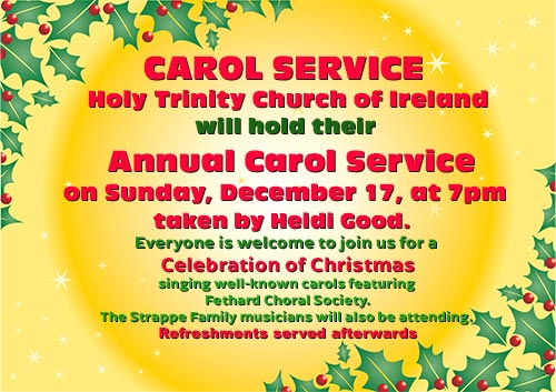 Annual Carol Service in Holy Trinity Church of Ireland