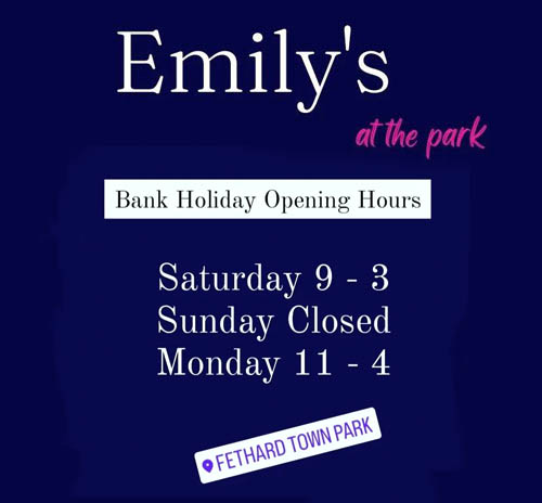 Emily's at the Park Opening Hours