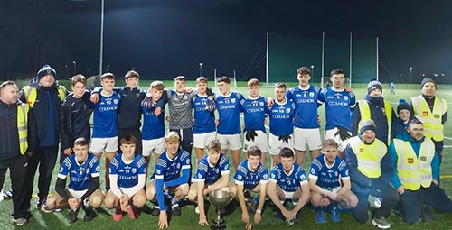 Fethard U17 A South Champions after beating Mullinahone in the final played at Fethard Town Park on Sunday, December 3, 2023. Final score was 1-7 to 0-6.