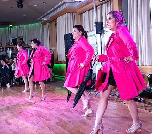 The overall winners of the Fethard Community LipSync Battle 2023, strutting their stuff at Hotel Minella. L to R: Kelly-Anne Heffernan, Mary Ryan, Mary Doyle and Jane Hayes.