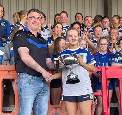 The County Cup was presented by Michael Towey to Fethard's captain Kate Davey, to tremendous applause from all present