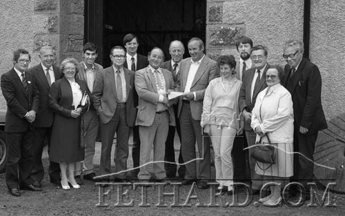 South Tipperary County Council members visiting Fethard Folk Museum in June 1987, photographed with owner Christy Mullins