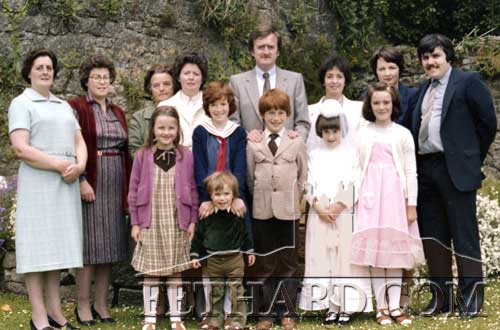 Extended Lonergan Family , The Square, First Communion 1980