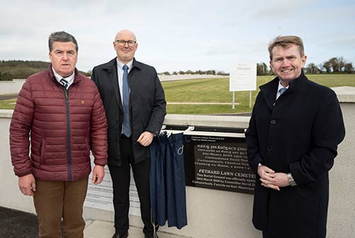 L to R: Cllr. John Carroll, Cathaoirleach of Tipperary Co. Council, Eamon Lonergan, Deputy Chief Executive, and Deputy Michael Murphy TD. 