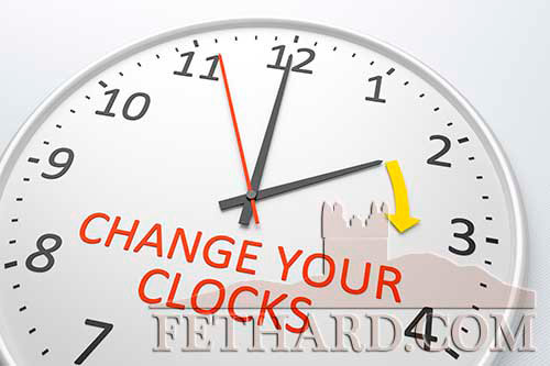Don’t forget to set your clocks forward by one hour at 1am on this coming Sunday morning, March 29, officially the start of Summer Time, also called 'Spring Forward' and 'Daylight Savings Time'. Sunrise and sunset will be about 1 hour later than the day before giving us more light in our evening time.