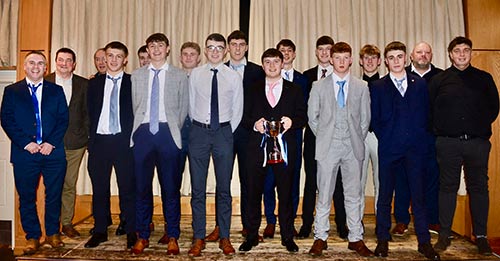 South Champions – Members of the Fethard U19 ‘A’ Football Team 2025, photographed at the Fethard GAA Club’s Dinner Dance held on Saturday, January 24, 2026, in Hotel Minela, Clonmel. 